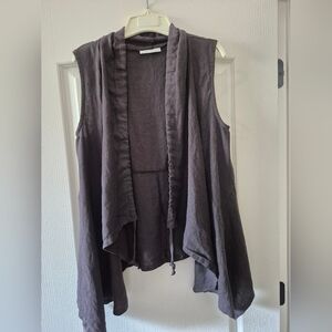 Bryn Walker 100% Linen Vest Sz Medium